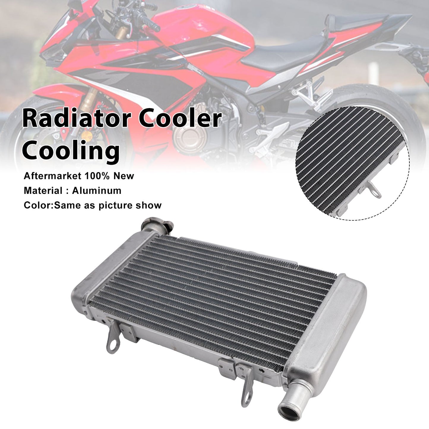 Radiatore in alluminio per raffreddamento motore Honda CBR500R 2013-2021