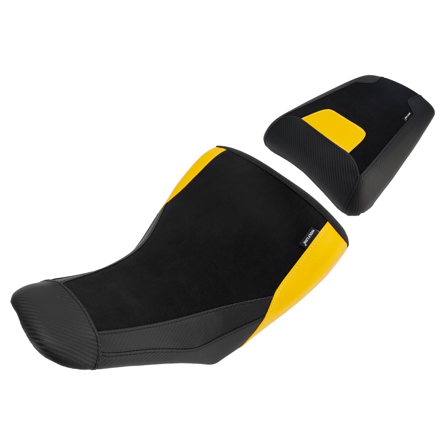 Adatto per Suzuki V-Strom DL1050 2023+ Sella anteriore e posteriore inferiore per passeggero, colore giallo