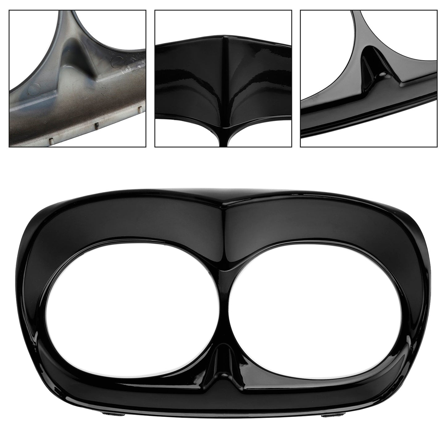 Copertura della cornice del faro anteriore doppio per Road Glide 1998-2013