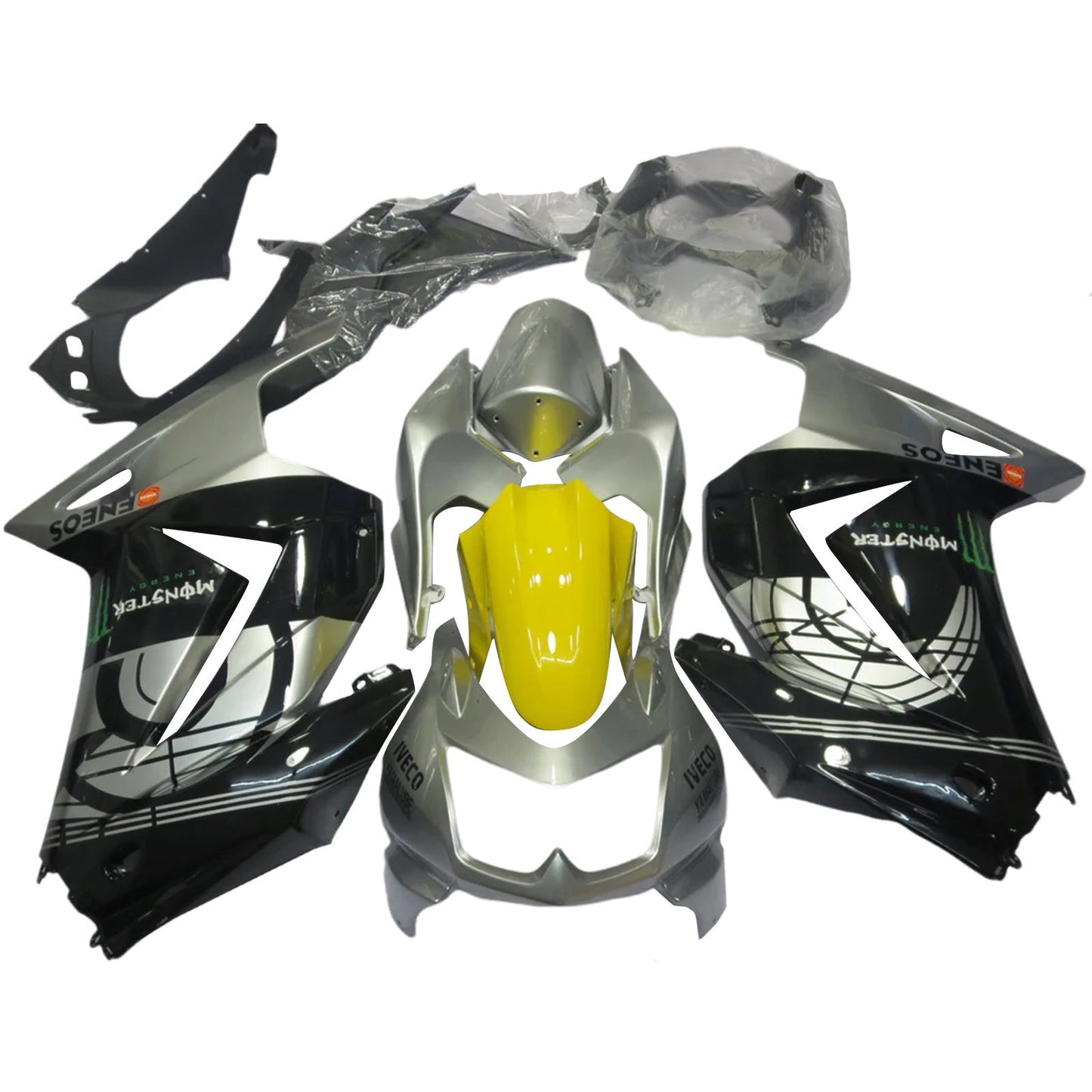 2008-2012 Kawasaki EX250 Ninja250R Kit carenatura iniezione Carrozzeria Plastica ABS