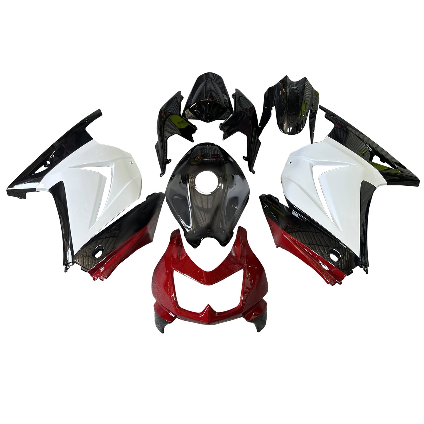 Kit carenatura iniezione in plastica ABS adatto per Kawasaki EX250 Ninja250R 2008-2012