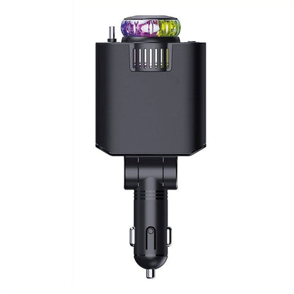 Caricabatterie per auto super veloce da 120 W con cavo retrattile Caricabatterie intelligente per deodoranti per ambienti