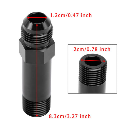 Raccordo adattatore per scarico turbo conico da 1/2"" NPT a maschio svasato dritto da 10AN