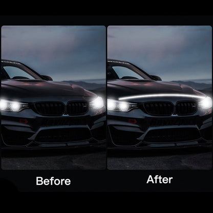 Striscia di luci diurne a LED per cofano auto con avvio dinamico flessibile della scansione