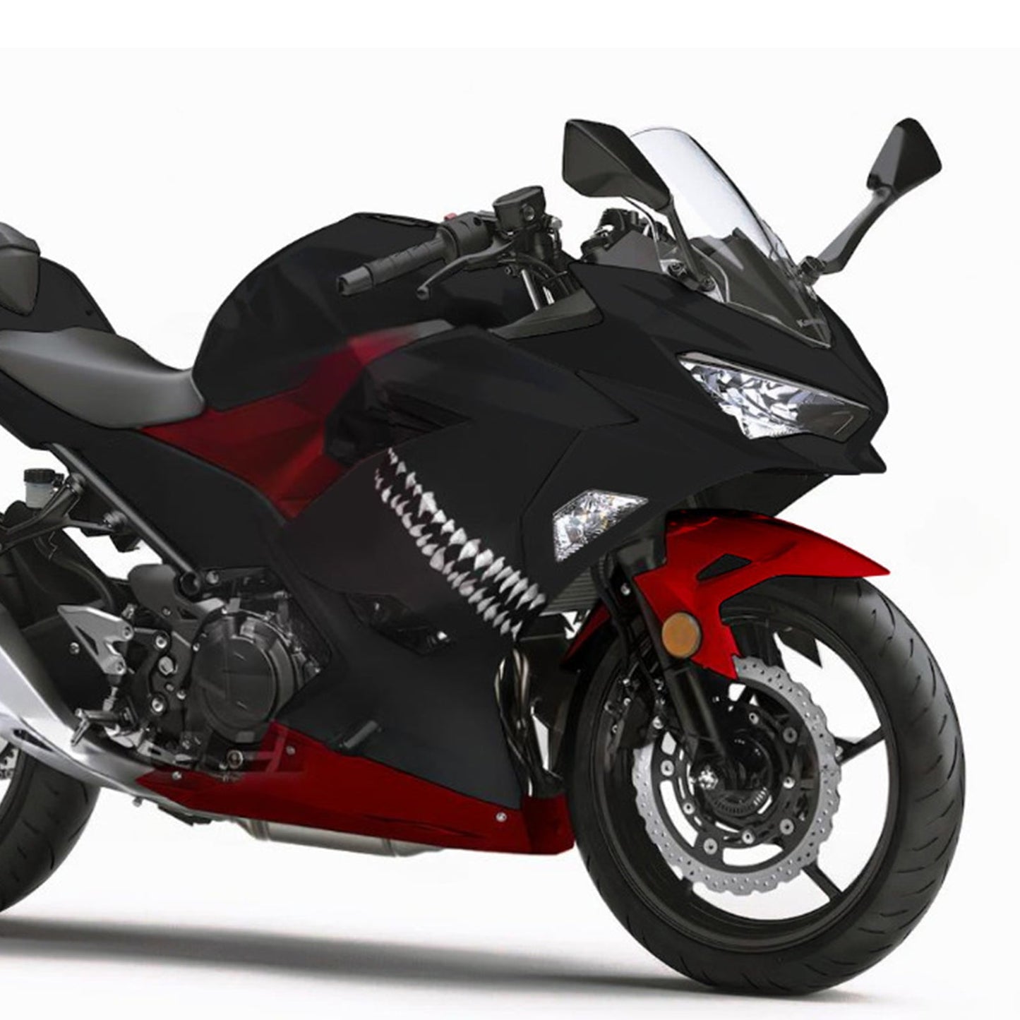 Kit carenatura iniezione in plastica ABS adatto per Kawasaki EX400 Ninja400 2018-2024