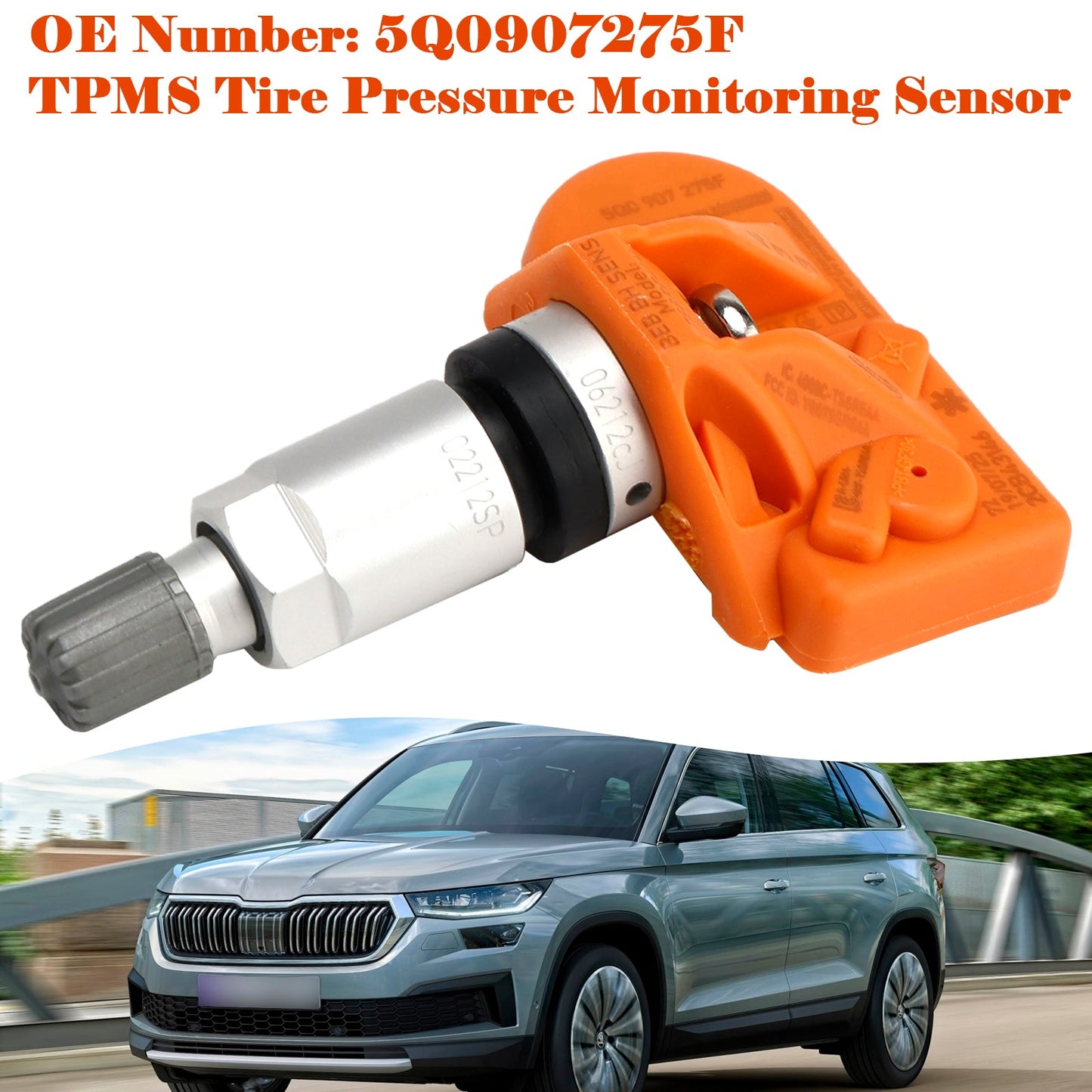 Sensore di monitoraggio della pressione dei pneumatici TPMS 5Q0907275F per Audi VW Porsche Skoda