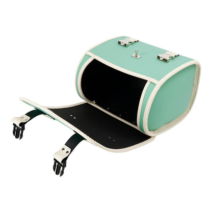 Borsa laterale porta attrezzi, kit di valigie a sgancio rapido, colore verde, per cruiser, adventure cafe.