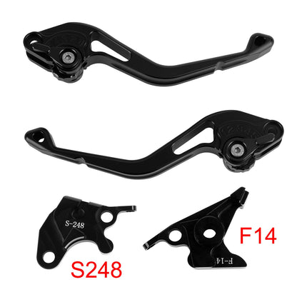 Nuova leva freno e frizione corta per Suzuki GSXR600 750 1000 DL650 GSR600, colore nero.