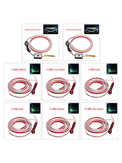 Striscia di luci diurne a LED per cofano auto con avvio dinamico flessibile della scansione