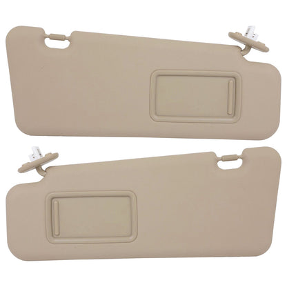 Coppia di alette parasole beige per Toyota Highlander 2008-2013, codice 74321-48490-E0/74320-48500-E0.