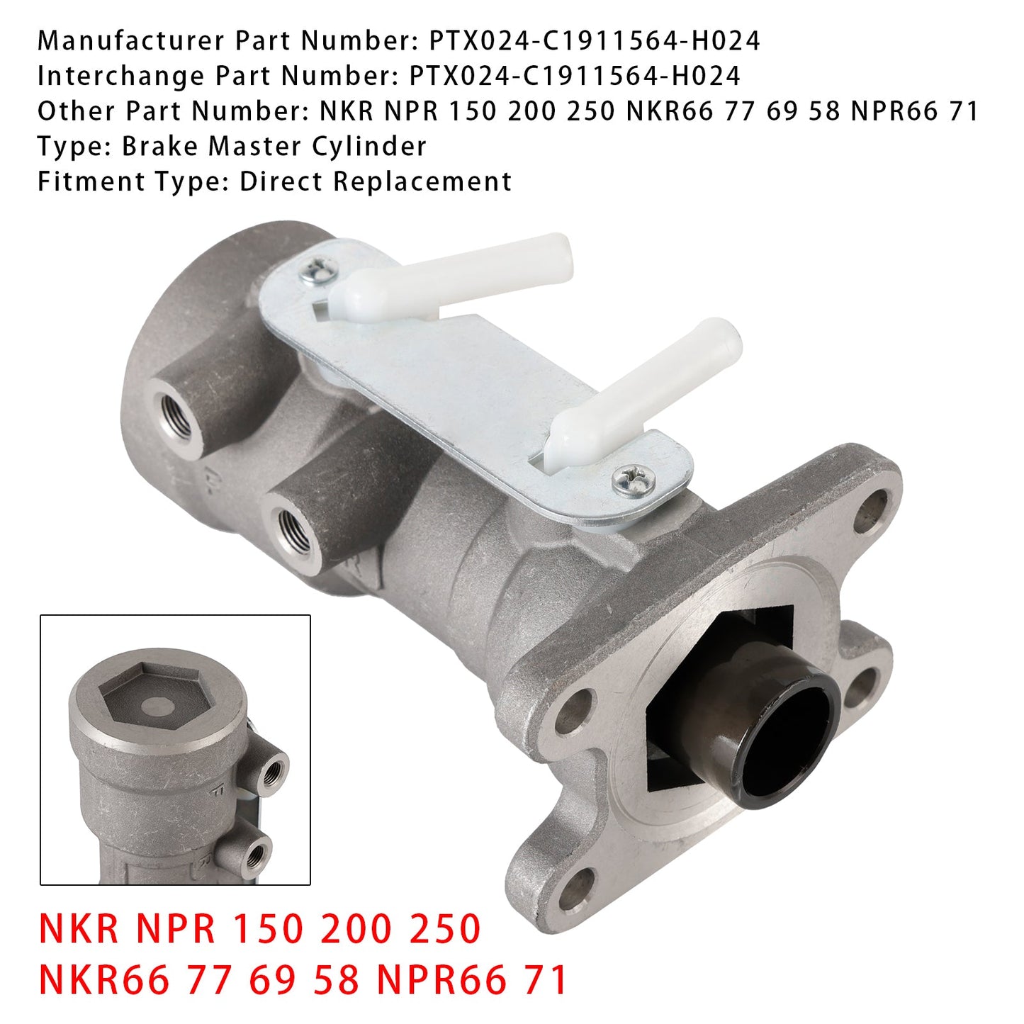 Pompa freno per Isuzu NKR NPR 150 200 250 NKR66 77 69 58 NPR66 71