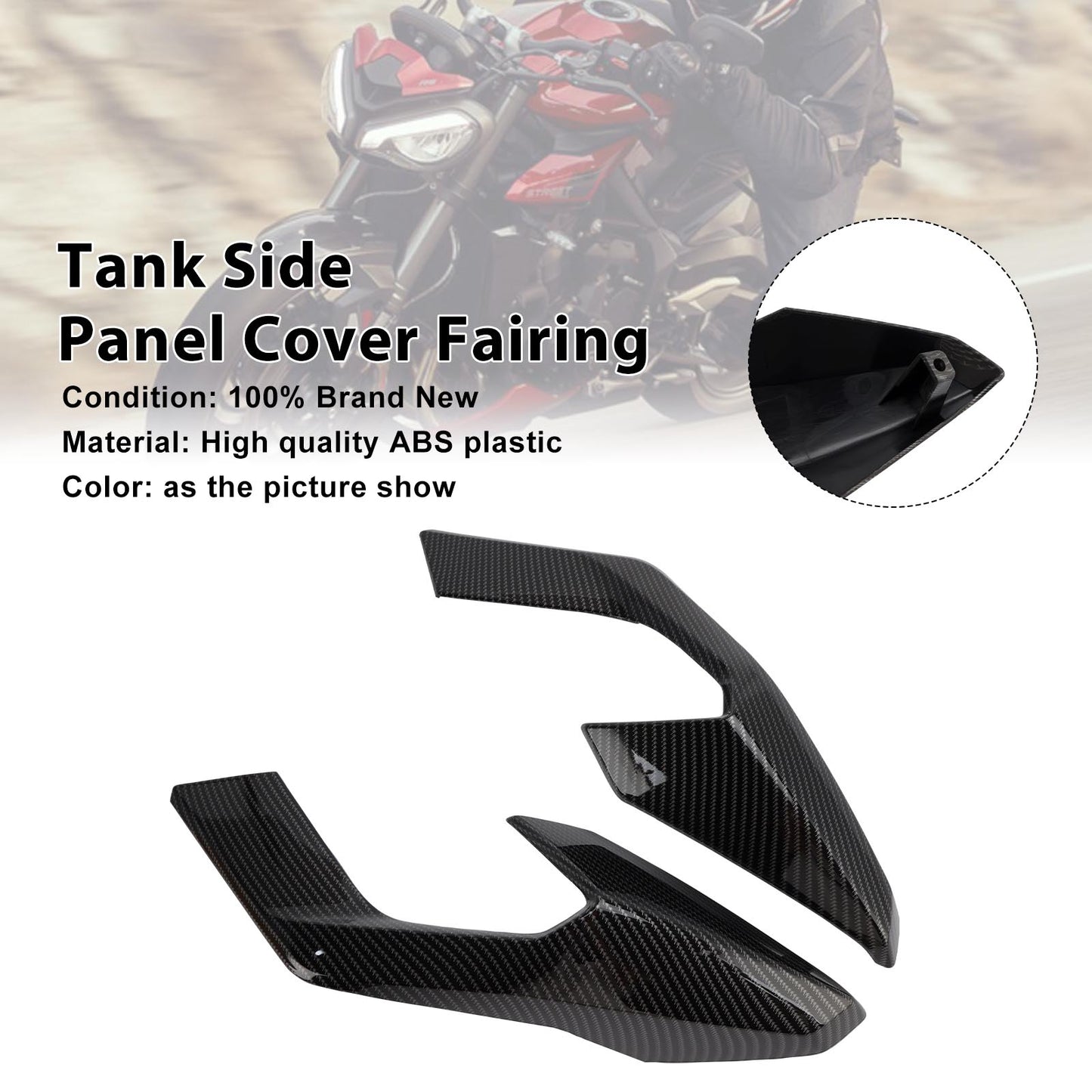 Carenatura laterale del serbatoio Street Triple 765 R/RS 2023-2025