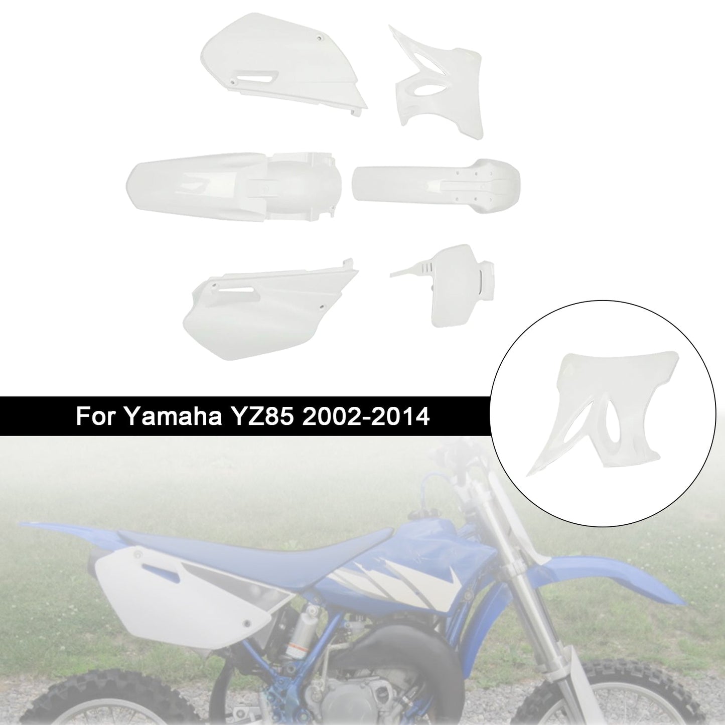Kit di carenatura in plastica per parafango per Yamaha YZ85 2002-2014