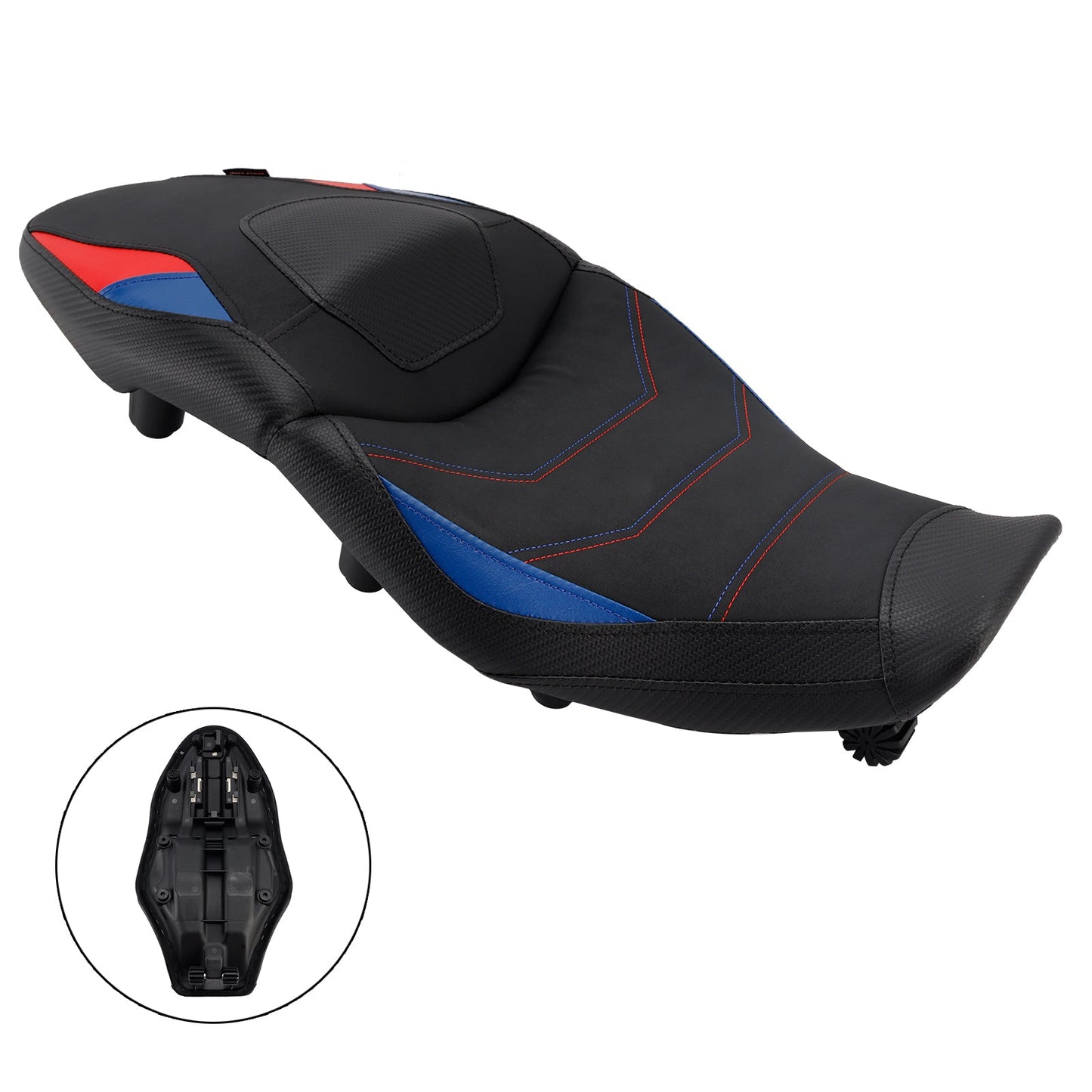 Sedile passeggero anteriore posteriore conducente +20 mm nero adatto per Bmw S1000Xr 20-26 M1000Xr nero