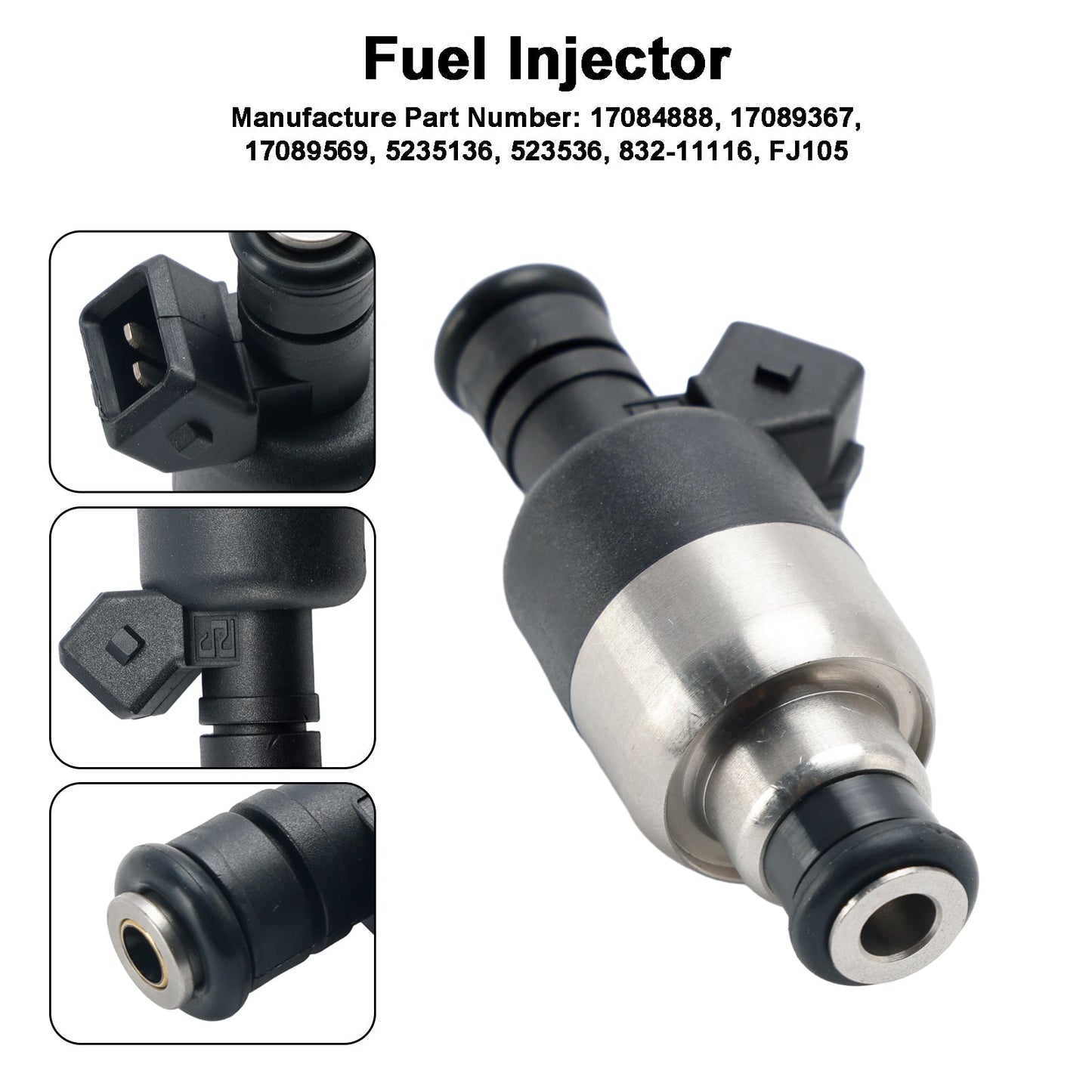 1 pz Iniettore carburante 5235136 Adatto GM 2.8L 3.1L 3.3L V6 1985-1994 17089569