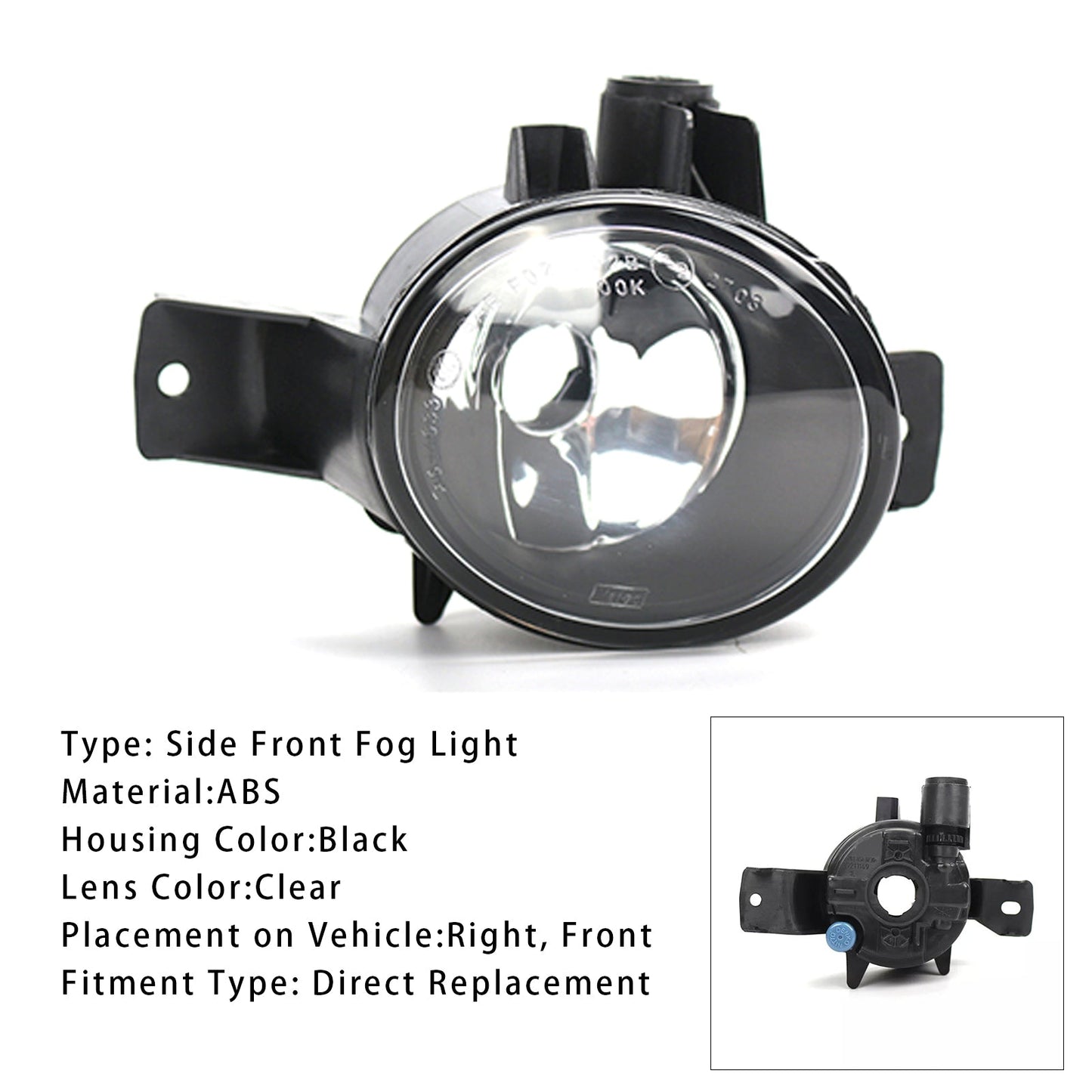BMW X6 E71 E72 Pre-LCI 2008-2011 Lampade fendinebbia anteriori destre 1 pezzo 63177187630