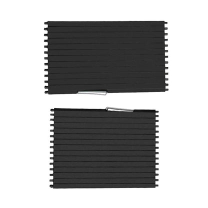 2 pezzi di supporto per console portabicchieri, copertura avvolgibile per BMW X5 X6 E70 E71 2007-2014