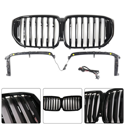 Griglia anteriore a rene nera lucida BMW X5 G05 M-Performance 2019-2022 51137454887