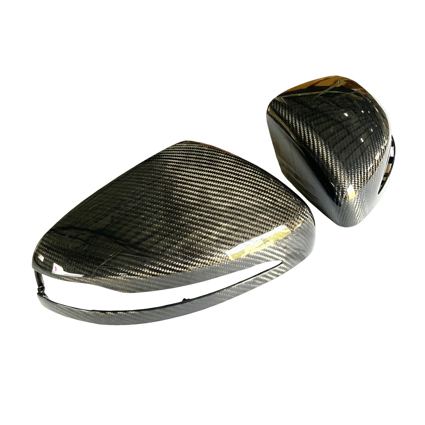 Calotte per specchietti laterali in fibra di carbonio compatibili con Mercedes Benz G450 G500 G580 W465 (modelli dal 2025 in poi).