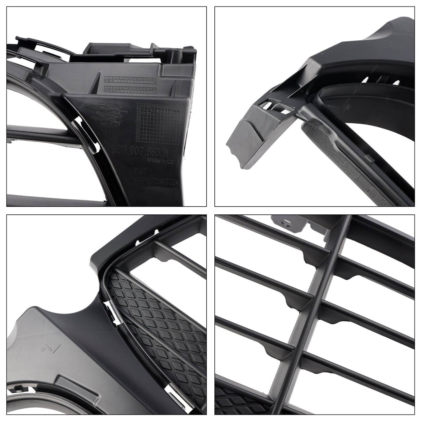 Griglia paraurti anteriore nera Porsche Macan 2015-2018 95B807683H1E0