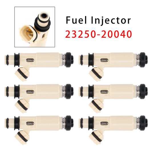 Set di 6 iniettori di carburante per Toyota Highlander 3.3L V6 2008-2010, codice 23250-20040.