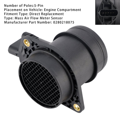 Sensore del flussometro di massa dell'aria per BMW Serie 1 E87 Serie 3 E46 E81 E90 E92 0280218075