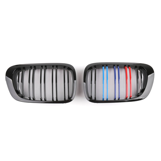 Griglia anteriore a doppio rene per BMW E46 Serie 3 2 porte Coupé M-Color, doppia stecca