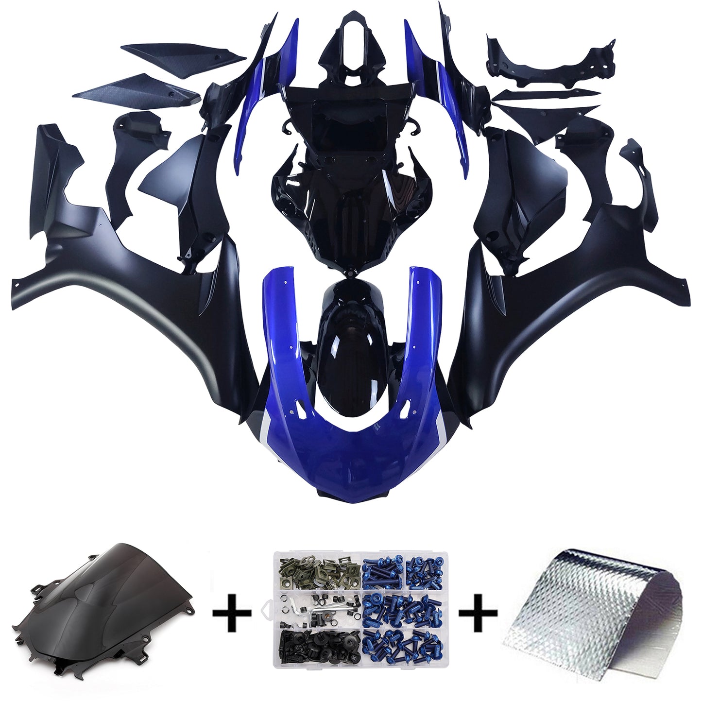 Kit carenatura Bodywork Abs di plastica adatta per Yamaha YZF 1000 R1 2015-2019