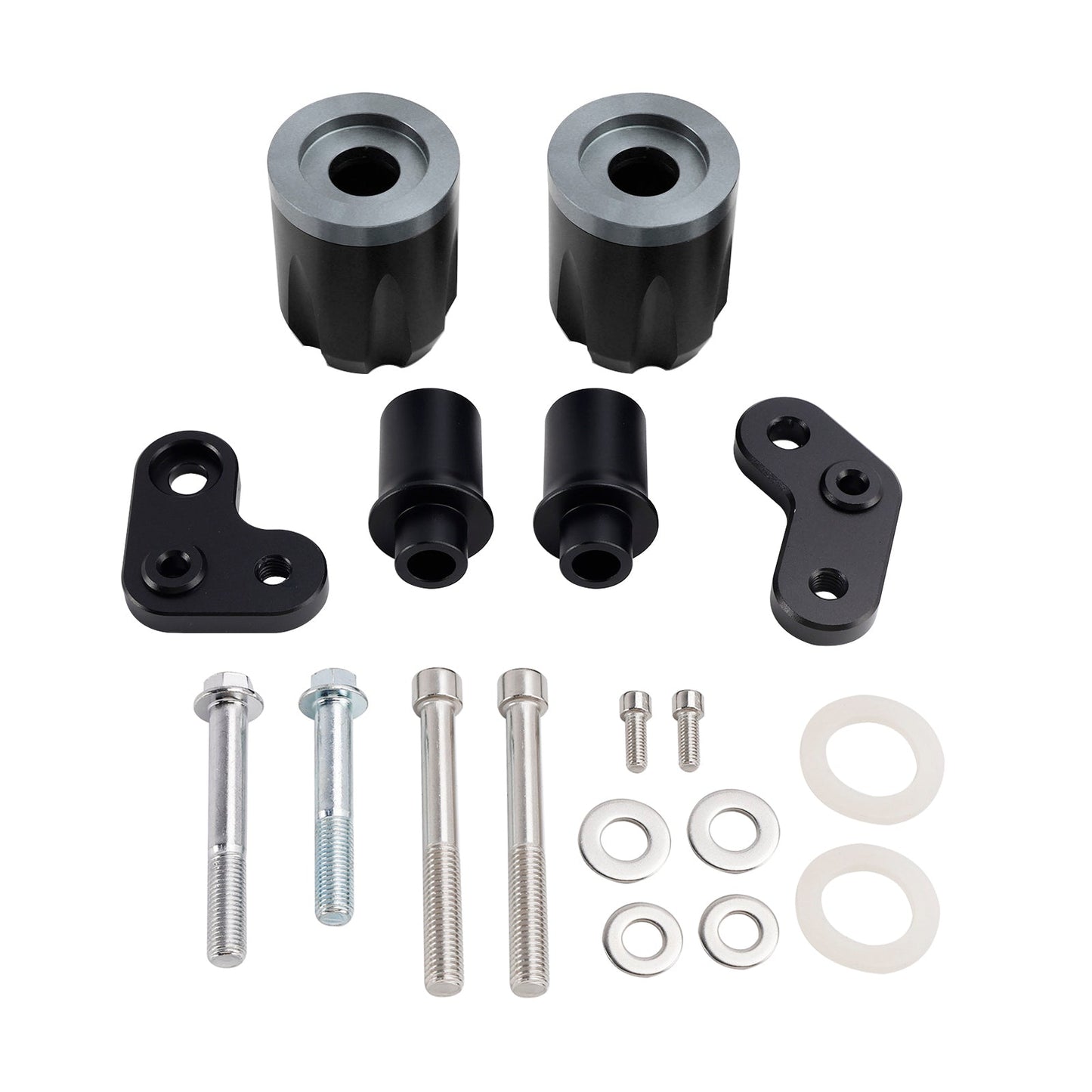 Protezione telaio antiurto CNC Kawasaki Zx-6R Zx 6R 2024-2025 Nero Nero