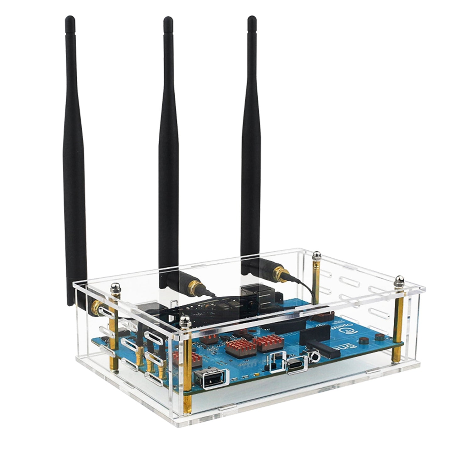 BananaPi Openwrtone Shell Guscio protettivo trasparente in acrilico Antenna esterna