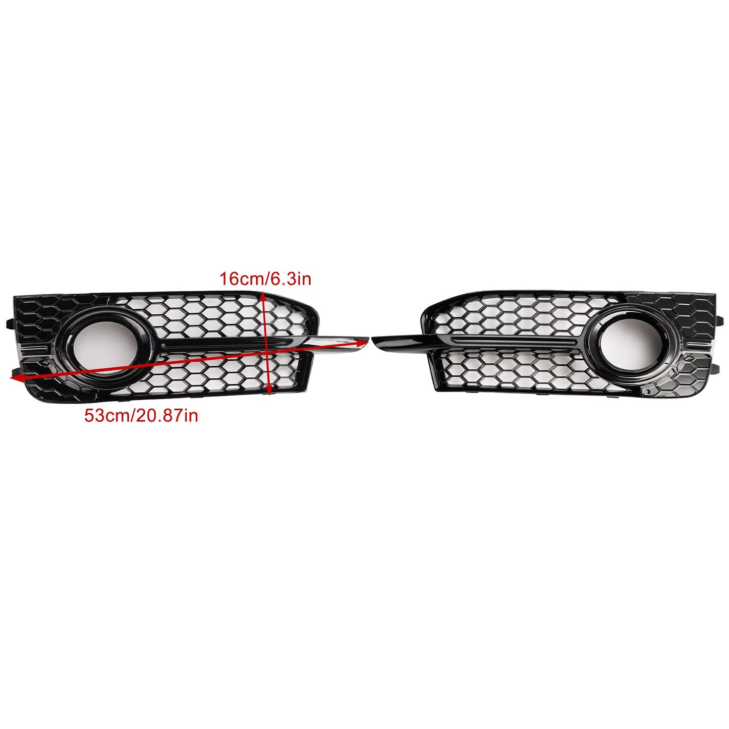 Griglia di copertura fendinebbia paraurti anteriore Audi A1 8X S-Line 2011-2014 2 pezzi 8X0807682B 8X0807681B