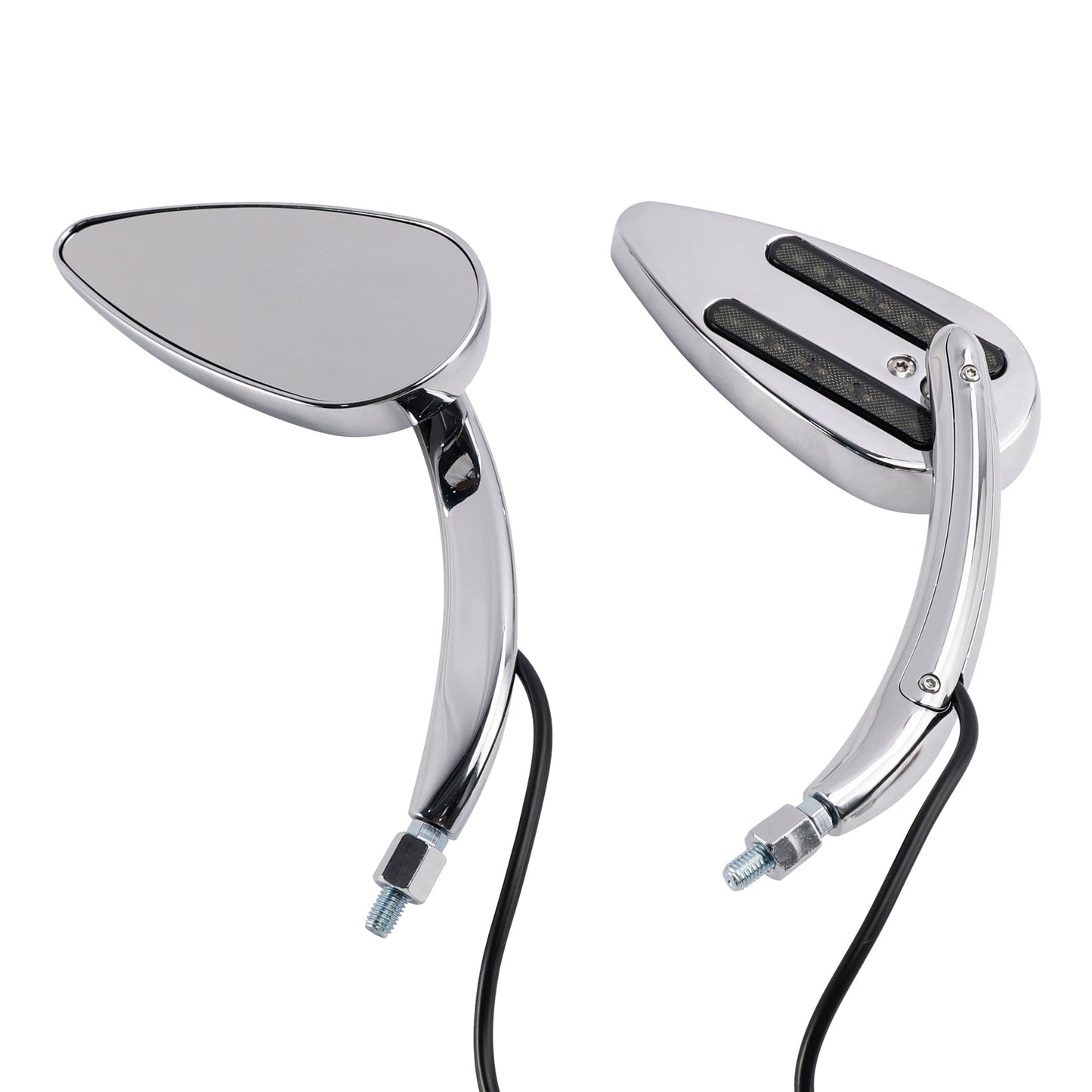 Specchietti retrovisori a LED personalizzati cromati per Electra Street Road Glide 1990-2021