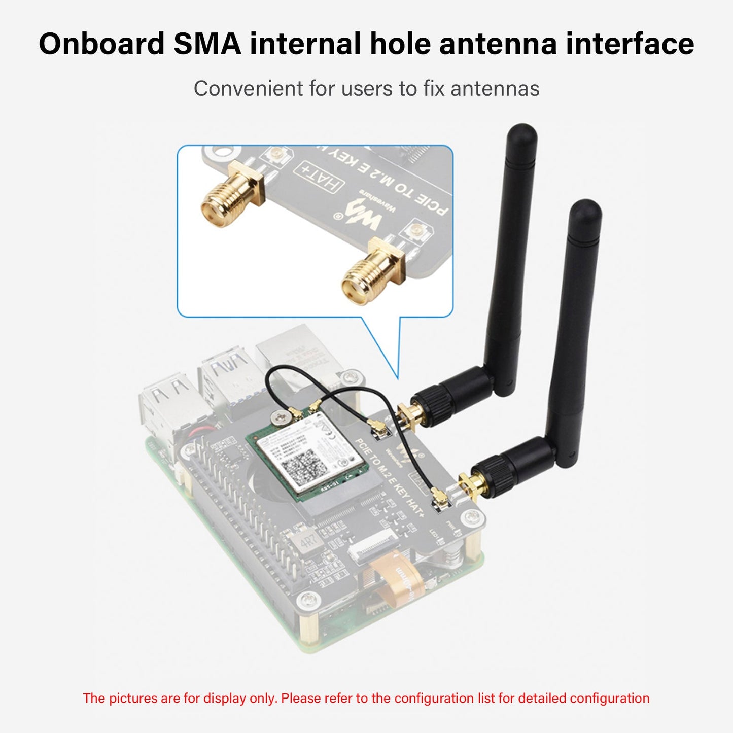 Scheda di espansione PCIe per Raspberry Pi 5 a M.2 E Key per scheda di rete wireless NGFF