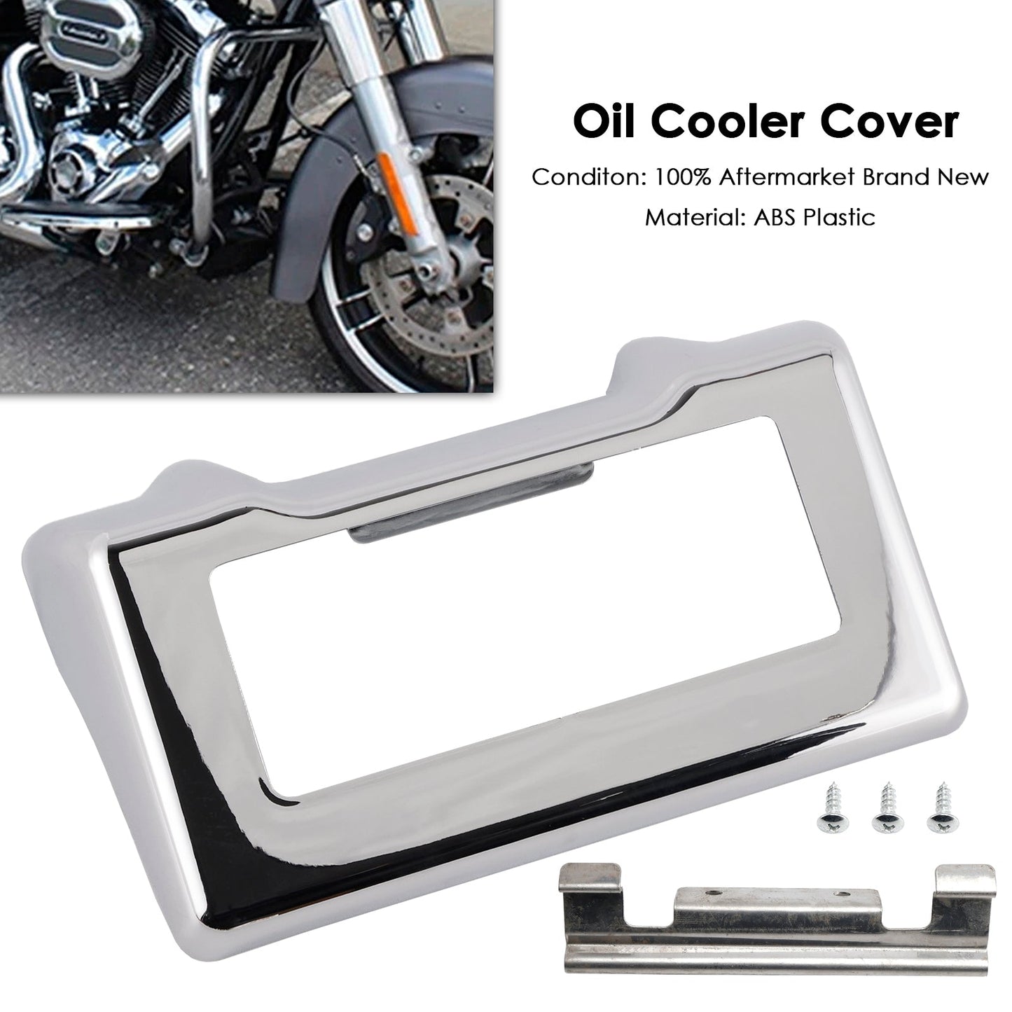 Copertura del radiatore dell'olio adatta per Touring Road King Street Glide 2011-2016