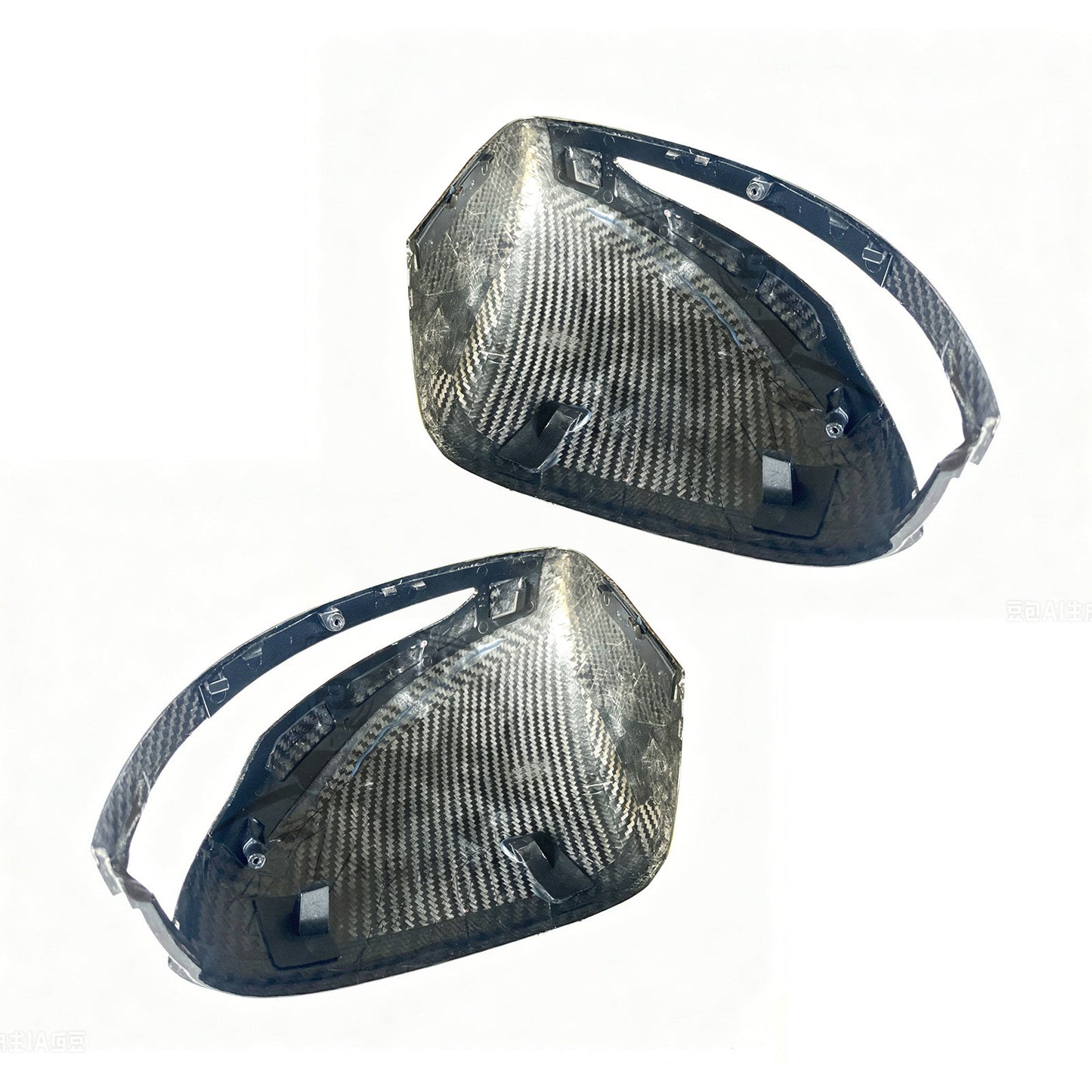 Calotte per specchietti laterali in fibra di carbonio compatibili con Mercedes Benz G450 G500 G580 W465 (modelli dal 2025 in poi).