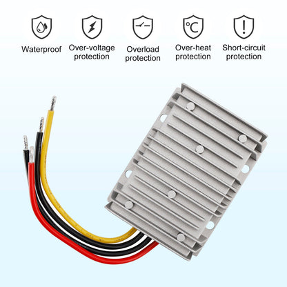 Regolatore di alimentazione per auto stabilizzatore di tensione impermeabile DC 18-36V a DC 24V 12A