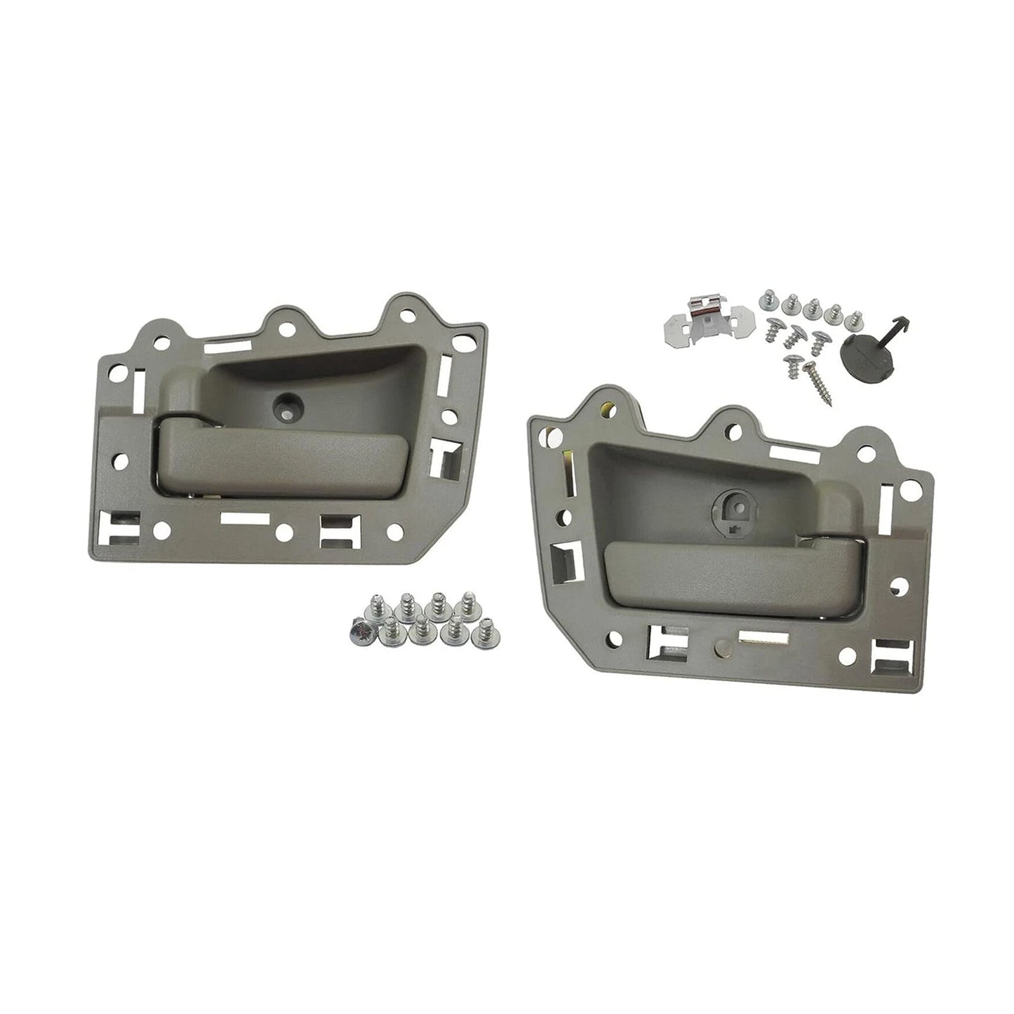 4 pezzi Maniglia interna porta anteriore posteriore sinistra e destra grigia per Jeep Grand Cherokee 2005-2011