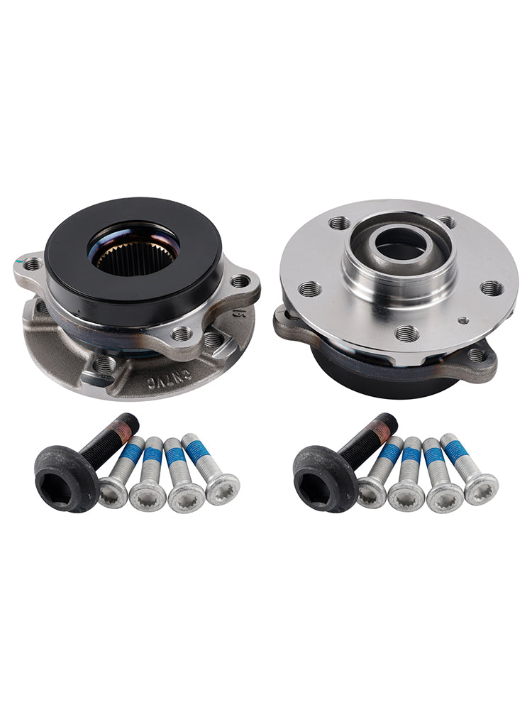 Kit 2 flange mozzo ruota anteriore+cuscinetto+bulloni Audi A4 8K A6 C7 A5 8T A8 4H Q5 4H0498625D