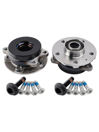 Kit 2 flange mozzo ruota anteriore+cuscinetto+bulloni Audi A4 8K A6 C7 A5 8T A8 4H Q5 4H0498625D