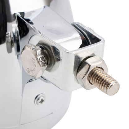 Faro fendinebbia cromato personalizzato per moto, adatto per bobber, chopper e racer