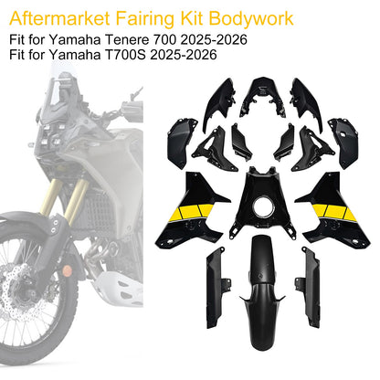 Kit di carene stampate a iniezione per Yamaha Tenere 700 T700S 2025-2026