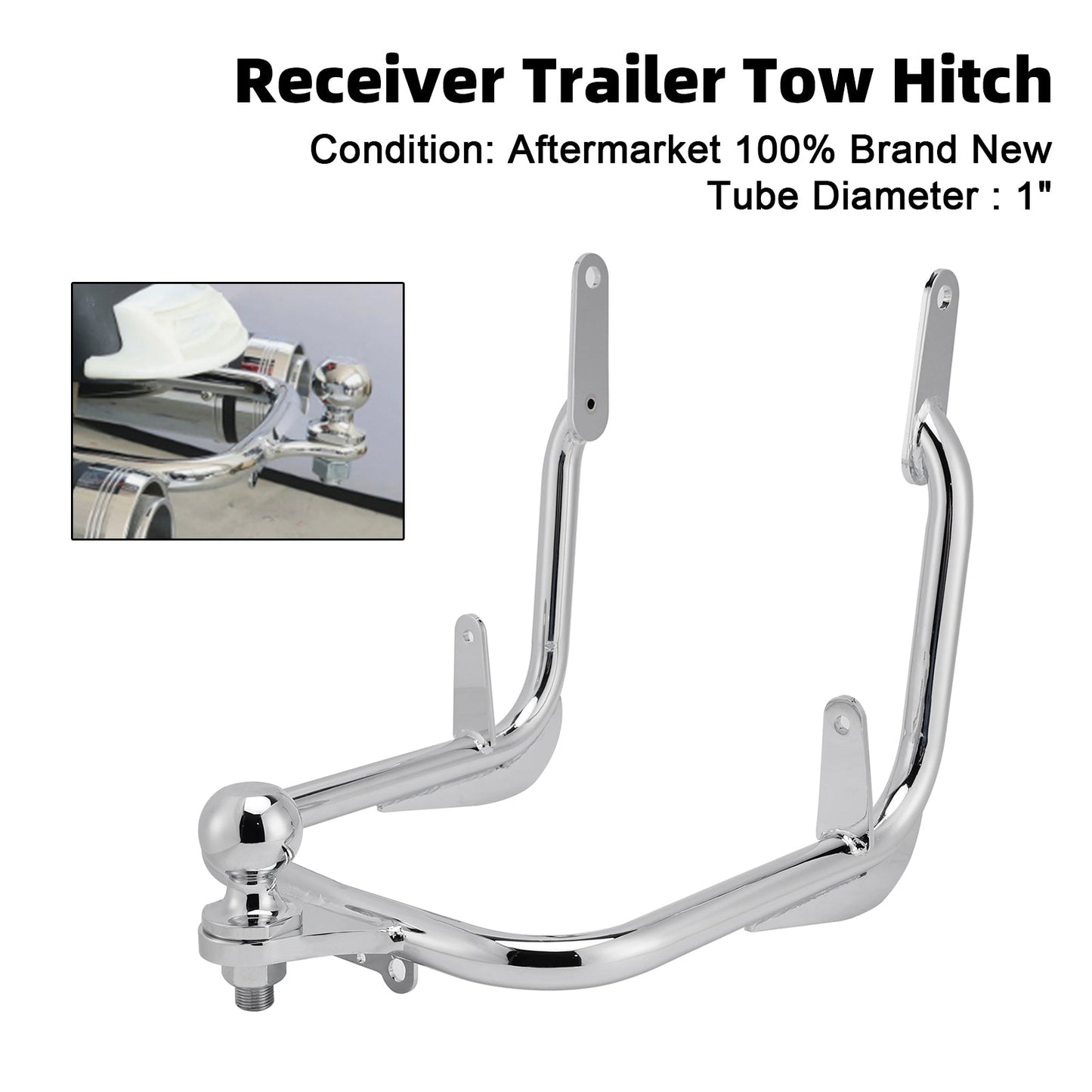 Gancio di traino per rimorchio Harley Street Glide/FLHX 2009-2023