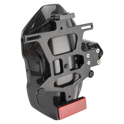 Supporto parafango posteriore in vera fibra di carbonio a LED per Honda CBR650R 2024-2025