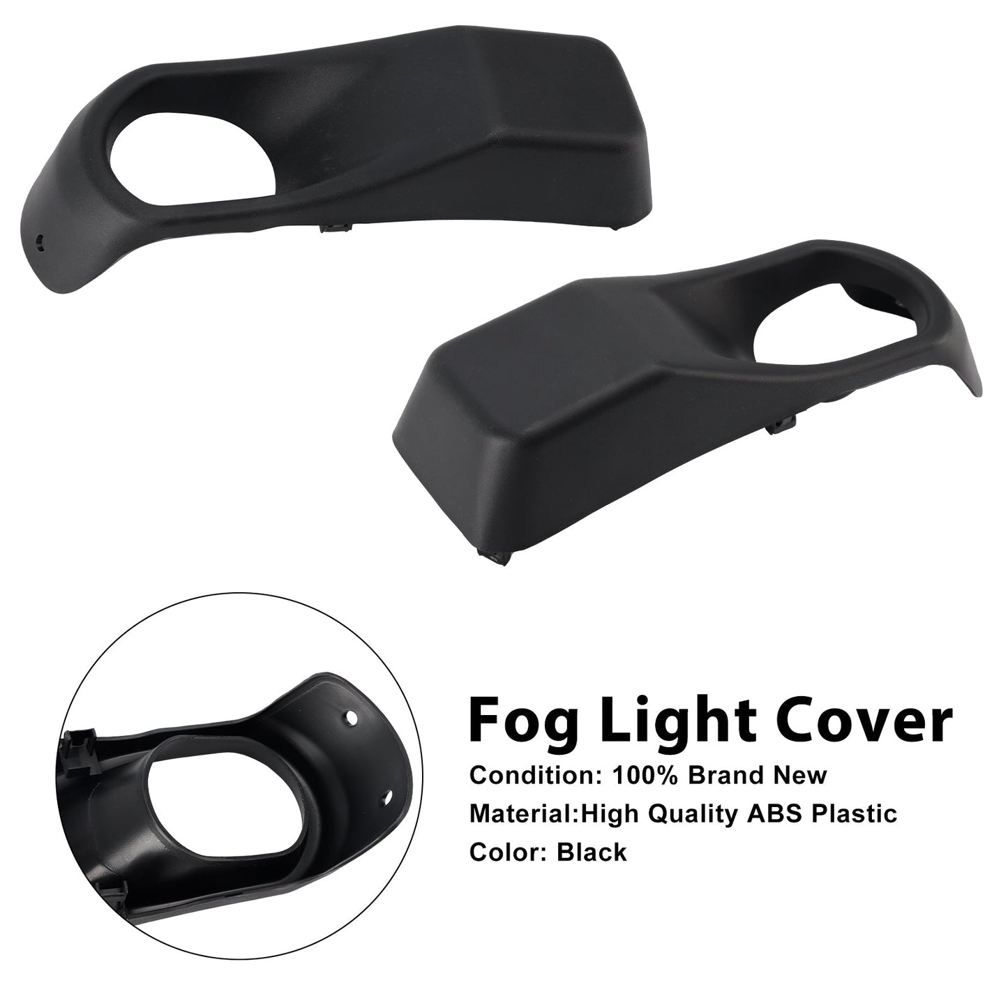 Jeep Wrangler JL Gladiator 2018-2025, coppia di cornici per fendinebbia, 68295558AA