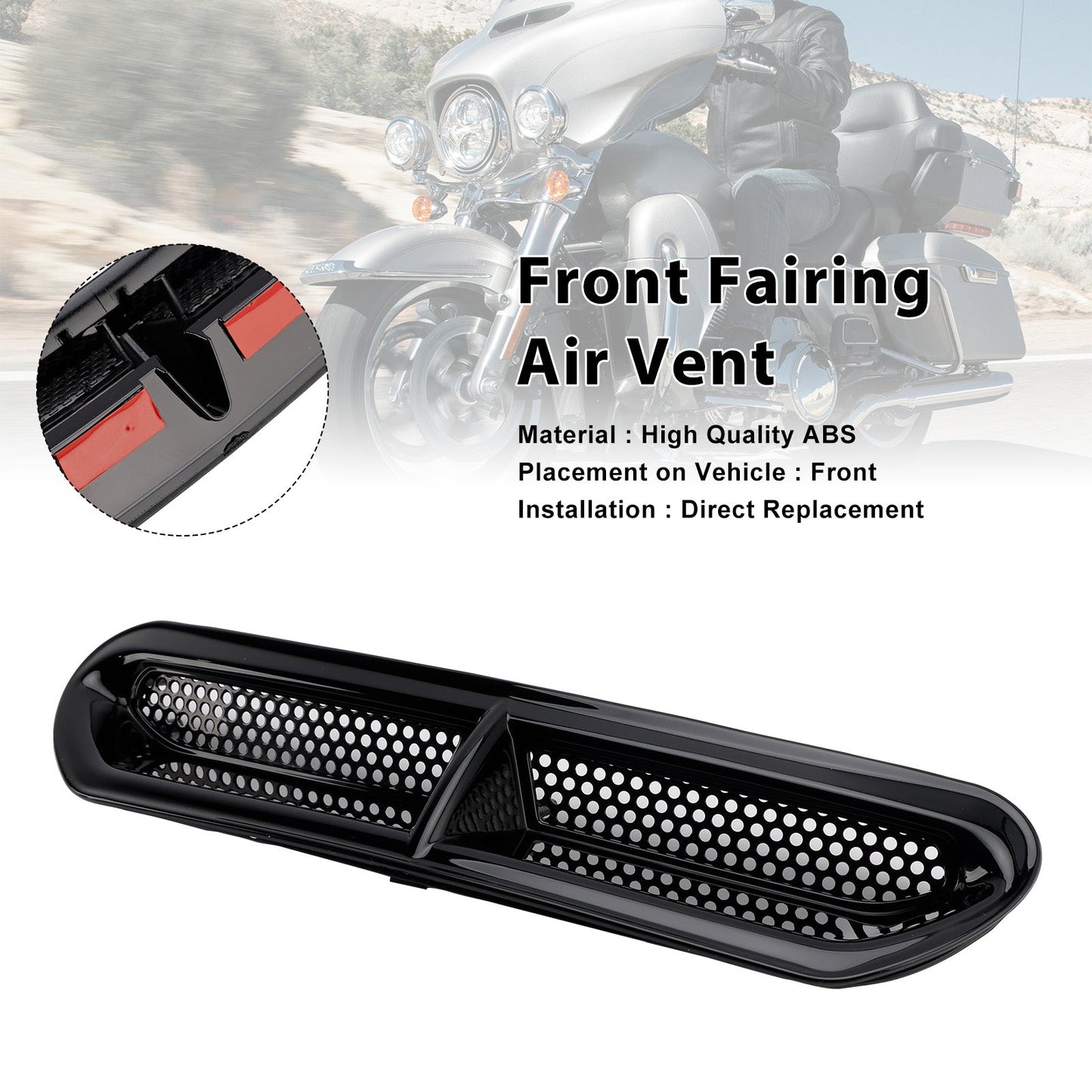 Rivestimento della presa d'aria anteriore per Touring Street Glide Electra Glide 2014-2024