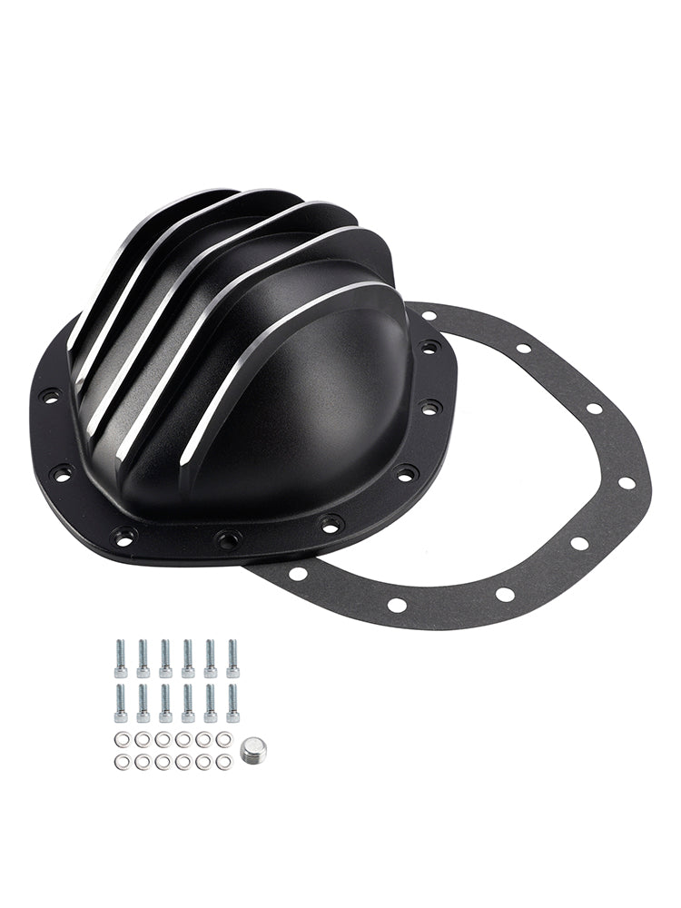 Copertura posteriore differenziale in alluminio nero Chevy/GMC 1/2 tonnellata 12 bulloni 1962-1982 YI217826T CE2862856IEC
