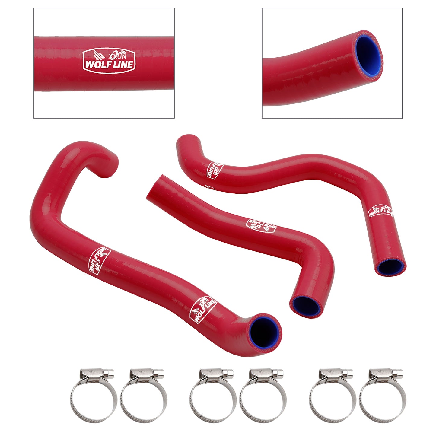 Kit tubo flessibile refrigerante radiatore in silicone per Street Triple 765 R RS 2020-2022