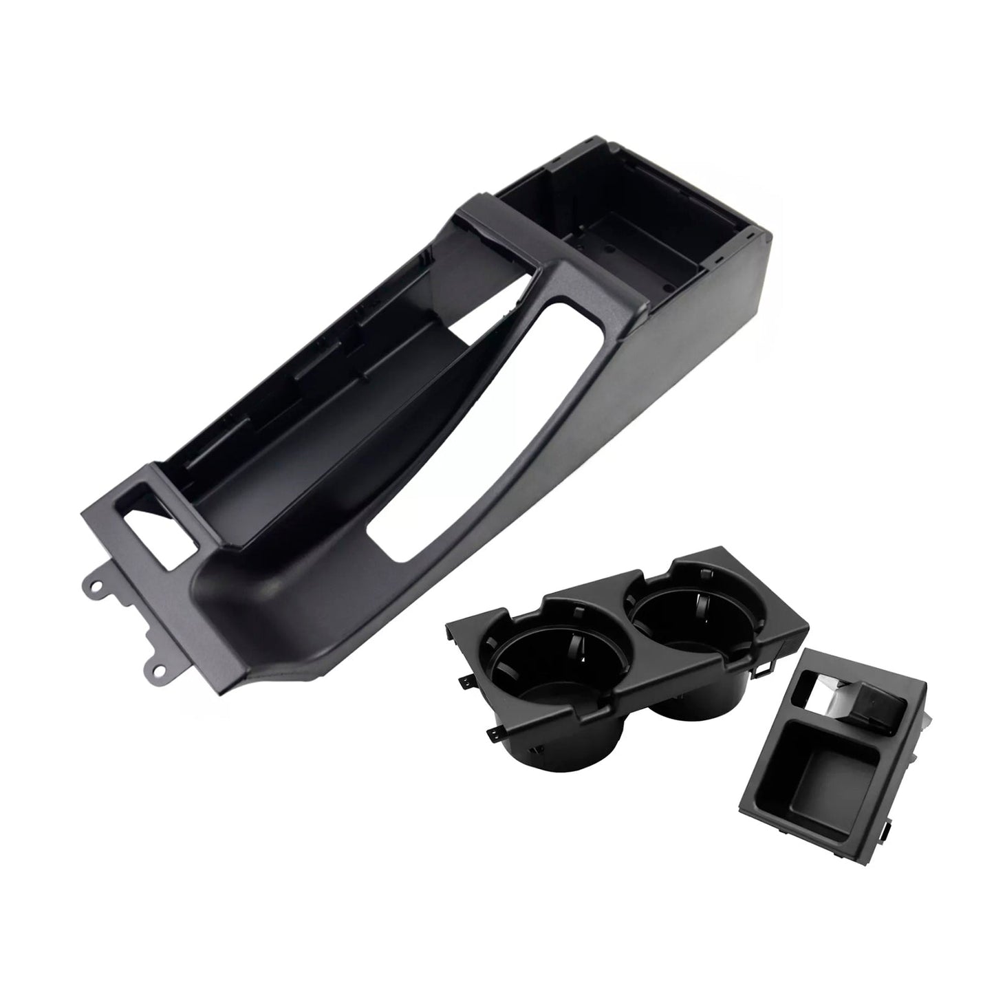 Base portaoggetti per console centrale nera BMW Serie 3 E46 4 porte 1999-2005 51168218305