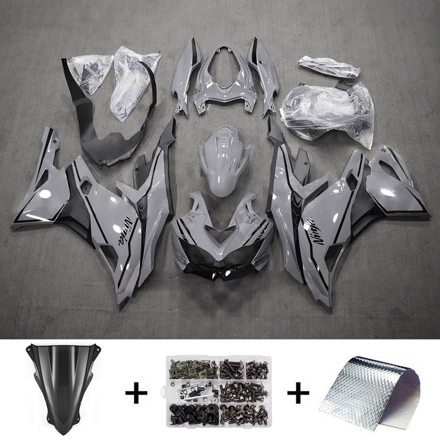 Kit carenatura iniezione adatto per Kawasaki Ninja ZX-25R ZX-4R ZX-4RR 2019-2026
