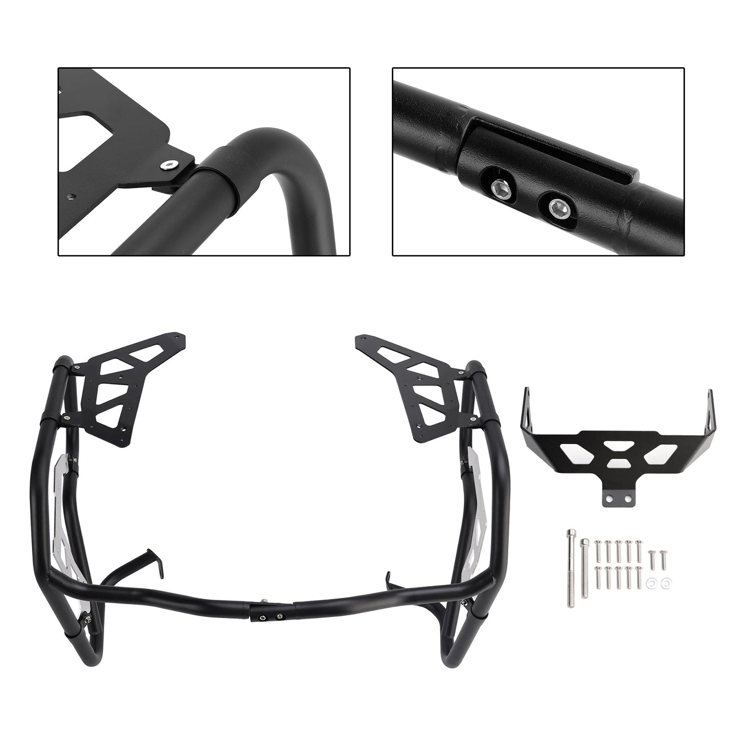 2024-2026 Adatto Nero Per BMW R1300GS Paraurti Paramotore Inferiore Telaio in Acciaio Adv